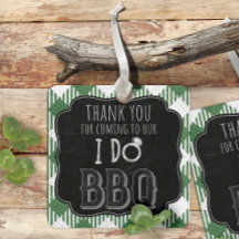 Ik doe BBQ groene bruids- en trouwfeest