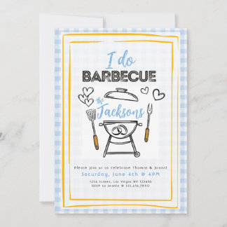 Ik doe BBQ-huwelijk of uitnodiging voor verlovings