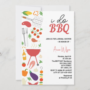 Ik doe BBQ koppels douche engagement Trouw bruid Kaart
