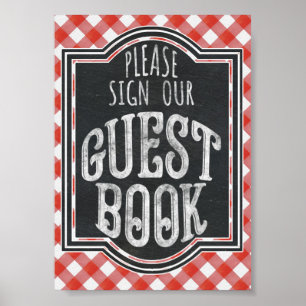 Ik Doe BBQ Koppel's Gezamenlijk Verlovingsgastenbo Poster