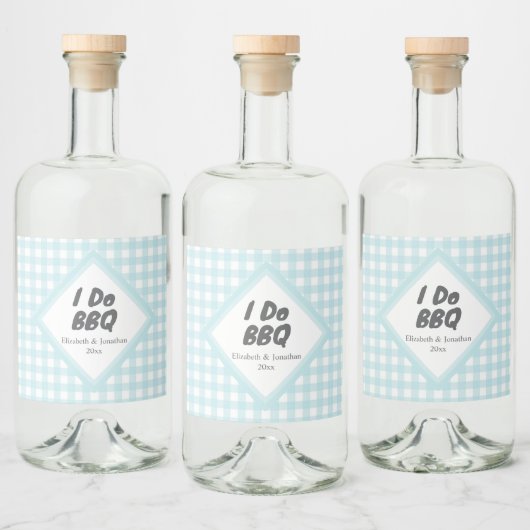 Ik doe BBQ Likeurfles Etiket (Flessen)