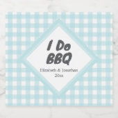 Ik doe BBQ Likeurfles Etiket (Enkel label)