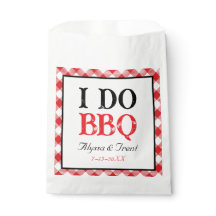 Ik doe BBQ moderne bruiloft