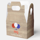 Ik Doe BBQ Patriottische Bloemen Bedankdoosjes (Geopend)
