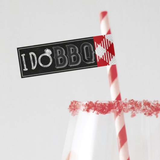 Ik doe BBQ Straw Label Drink