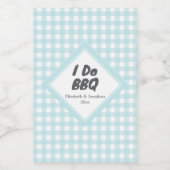 Ik doe BBQ Voedselcontainer Etiket (Enkel label)