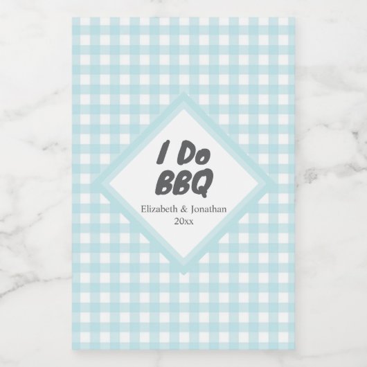 Ik doe BBQ Voedselcontainer Etiket (Enkel label)