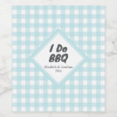 Ik Doe BBQ Wijn Etiket (Enkel label)