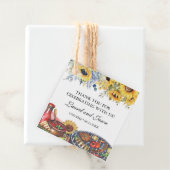 Ik doe BBQ Zonnebloem Landelijke Verloving Feestje Bedankjes Labels (In situ)