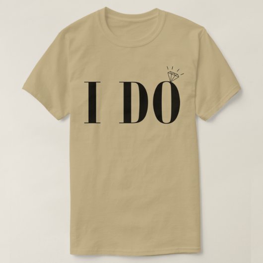 Ik doe bruid ring 2 t-shirt (Design voorkant)