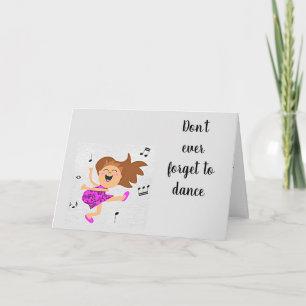 IK DOE DE ** HAPPY DANCE ** OP "JE" VERJAARDAG KAART