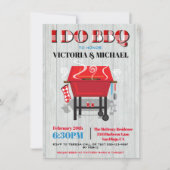 Ik doe de uitnodiging van de BBQ Engagement Party (Voorkant)