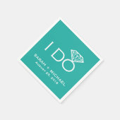 Ik doe diamant | Bruiloft Servetten (Hoek)