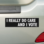 IK DOE ECHT ZORG BUMPERSTICKER (Op auto)