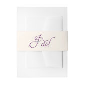 Ik doe een lila uitnodiging in Belly Band Uitnodigingen Wikkel (Voorkant Voorbeeld)