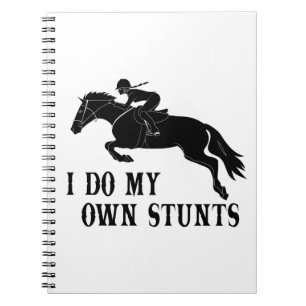 Ik doe een paardenmeisje met eigen stunts notitieboek
