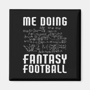 Ik doe Fantasy Football Draft Day Grappige Fantasy Magneet