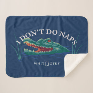 Ik doe geen dutjes alligator - de witte lotus sherpa deken