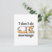 Ik doe geen ochtenden briefkaart (Staand voorkant)