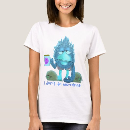 Ik doe geen ochtenden t-shirt (Voorkant)