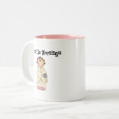 Ik doe geen ochtenden tweekleurige koffiemok (Voorkant links)