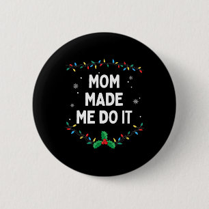 Ik doe geen overeenkomende kerstoutfits die mam me ronde button 5,7 cm