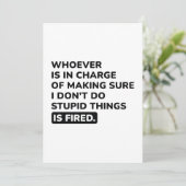 Ik doe geen stoute dingen bedankkaart (Staand voorkant)