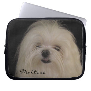 Ik doe geen top Knots Maltese neopreen Sleeve 10"