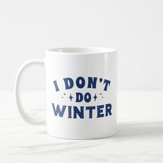Ik doe geen Winter Koffiemok (Links)