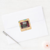 Ik doe gewoon mijn deel. vierkante sticker (Envelop)