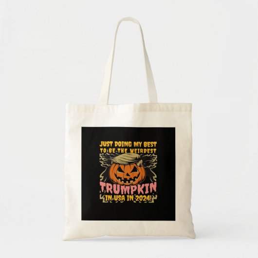 Ik doe gewoon mijn vreemdste Trumpkin USA Classic Tote Bag (Voorkant)