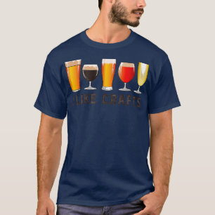 Ik doe graag ambachten Biergrappig Drink T-shirt