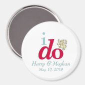 IK DOE Harry & Meghan Royal Wedding Magnet Magneet (Voorkant / Achterkant)