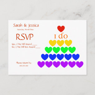 Ik doe harten RSVP kaartje