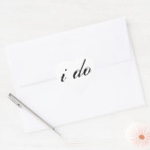 Ik doe Heart Sticker Black op White (Envelop)