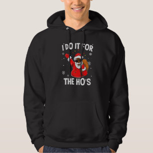 Ik doe het voor de Afrikaanse Amerikaanse kerstmis Hoodie