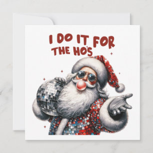 Ik doe het voor de dames, Retro Kerstman Kaart