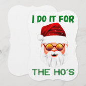 Ik doe het voor de grappige kerstman van de Ho. Kaart (Voorkant / Achterkant)