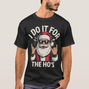 Ik doe het voor de grappigste kerstmis t-shirt