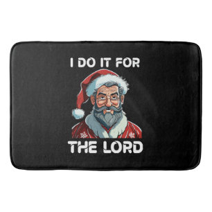 Ik doe het voor de Heer Kerstcadeau voor christene Badmat