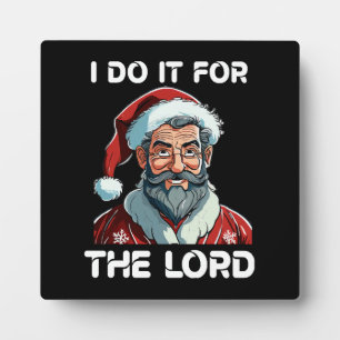Ik doe het voor de Heer Kerstcadeau voor christene Fotoplaat
