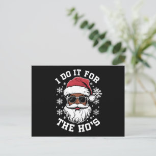Ik doe het voor de Hos Kerstmis Afrikaanse Kerstma Feestdagenkaart