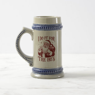 Ik doe het voor de Ho's Snarky Kerst Sarcasme Bierpul