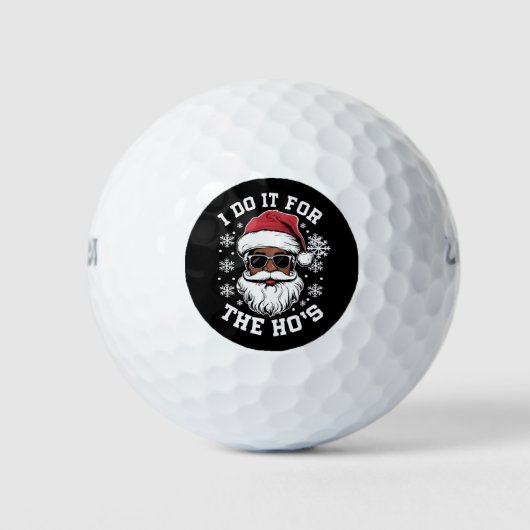 Ik doe het voor de kerstman in Afrika Golfballen (Voorkant)