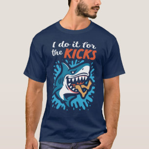 Ik doe het voor de kicks Haai T-shirt