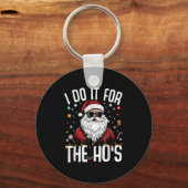 Ik doe het voor het grappige kerstfeest.. sleutelhanger (Voorkant)
