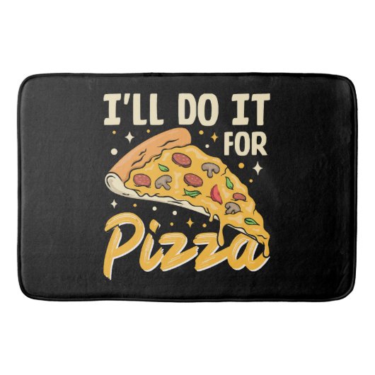Ik doe het voor pizza badmat (Voorkant)