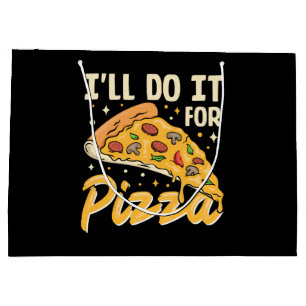 Ik doe het voor pizza groot cadeauzakje