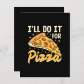 Ik doe het voor pizza informatiekaartje (Voorkant / Achterkant)