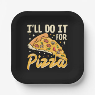 Ik Doe Het Voor Pizza Papieren Bordje